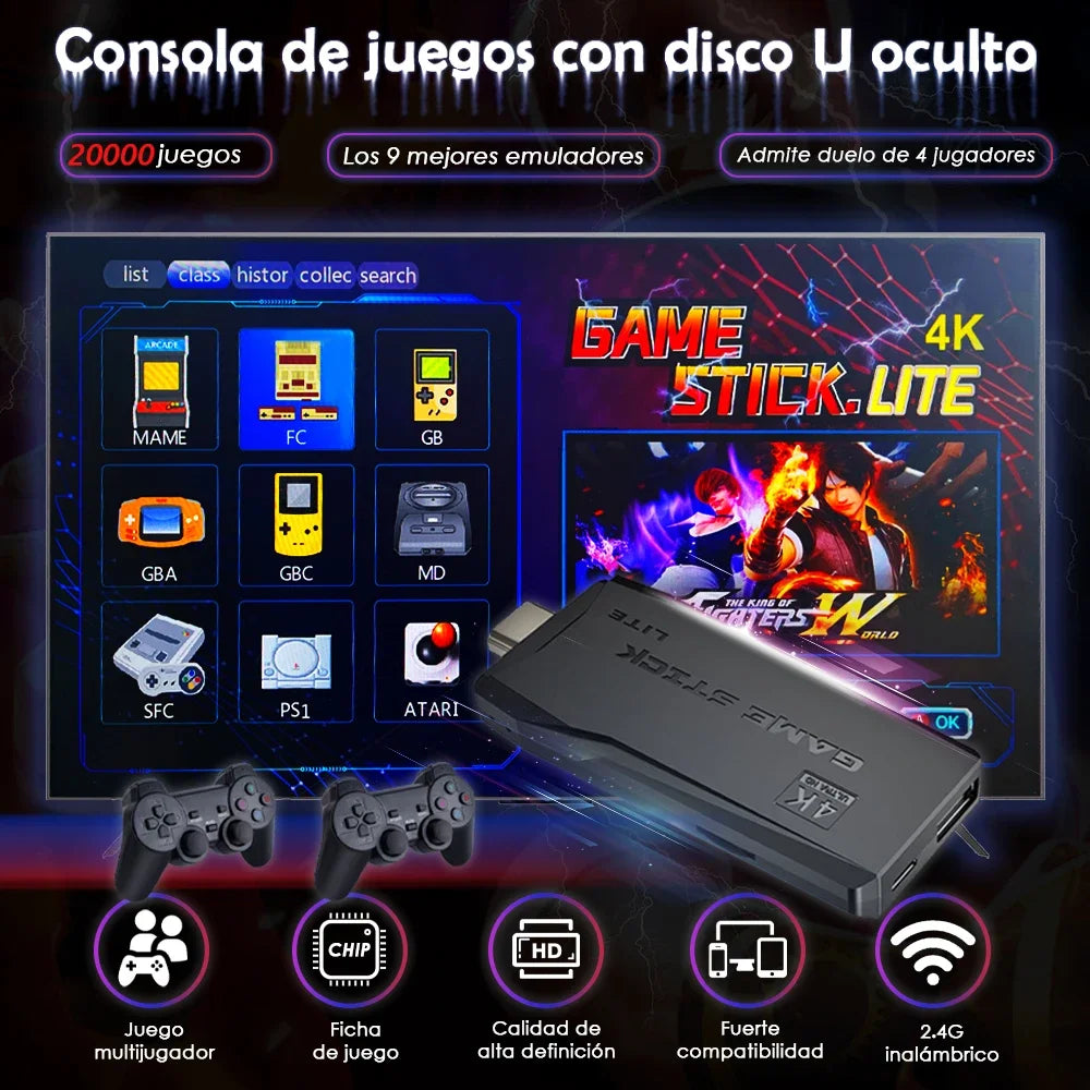 M8 Game Sticks Retro HDMI FULL HD 4K